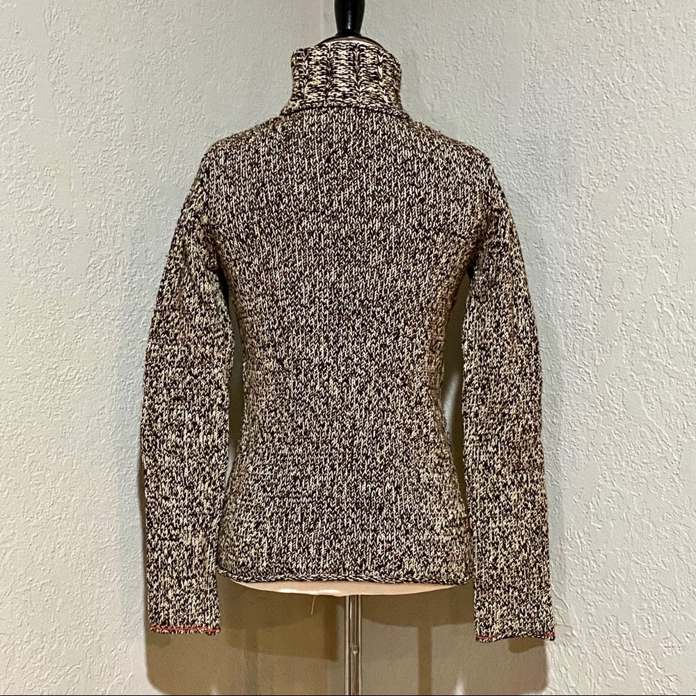 EUC GAP Brown Marled Knit Turtleneck Sweater, XS - Picture 4 of 14